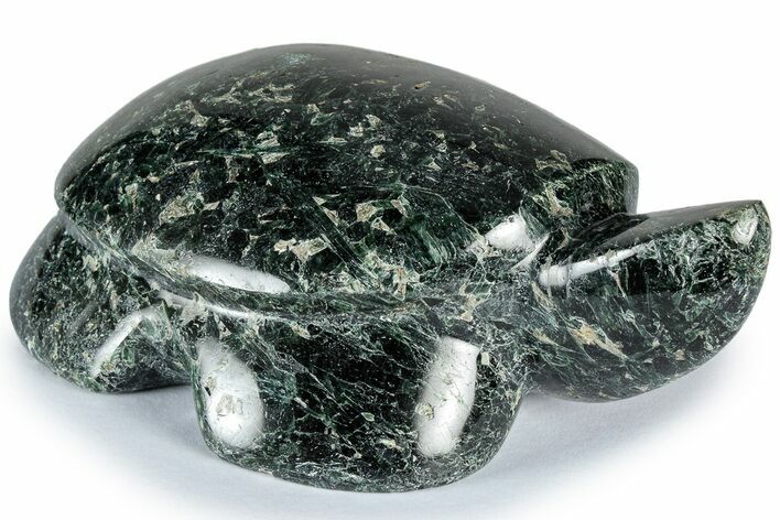 Carved Green Actinolite Turtle - California #309059